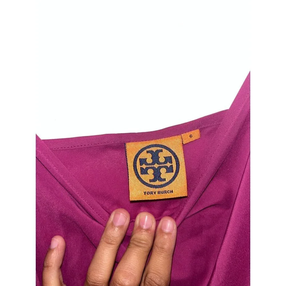 Tory Burch Womens Pink Slip Dress Adjustable Straps Size 6